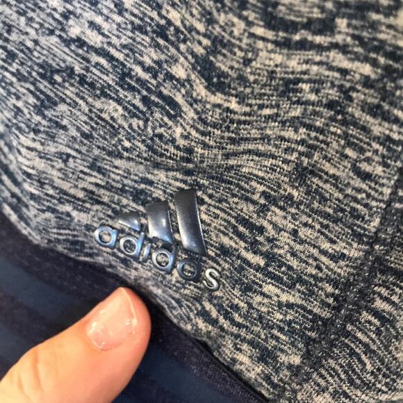 Adidas Golf Women's Quarter Zip Las Vegas Cascata Private Sz Med Blue Space Dye - Picture 4 of 11